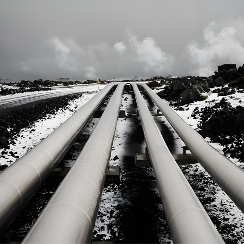Kolstål Petroleum Pipeline strukturella komponenter